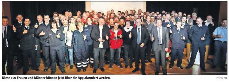 20160121 Kreis GER 100 Mobile Retter stehen ab jetzt bereit Bild